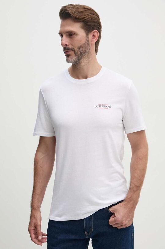Хлопковая футболка Guess Jeans, белый
Хлопковая футболка Guess Jeans, белый