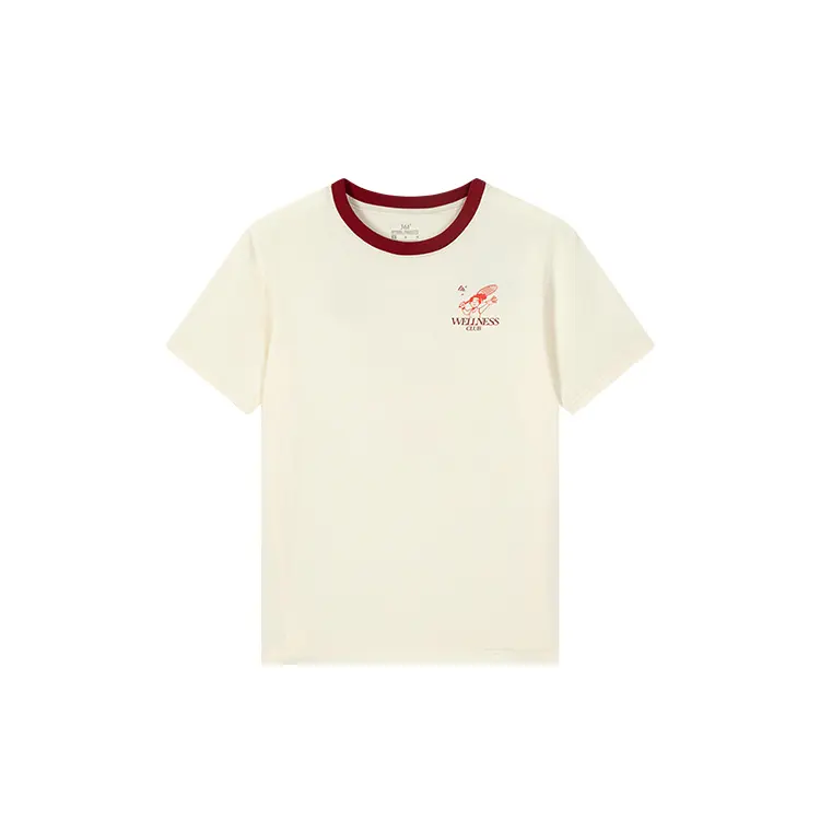 361° Футболка женская cream white с круглым вырезом, тонкая, прямого кроя
361° Футболка женская cream white с круглым вырезом, тонкая, прямого кроя