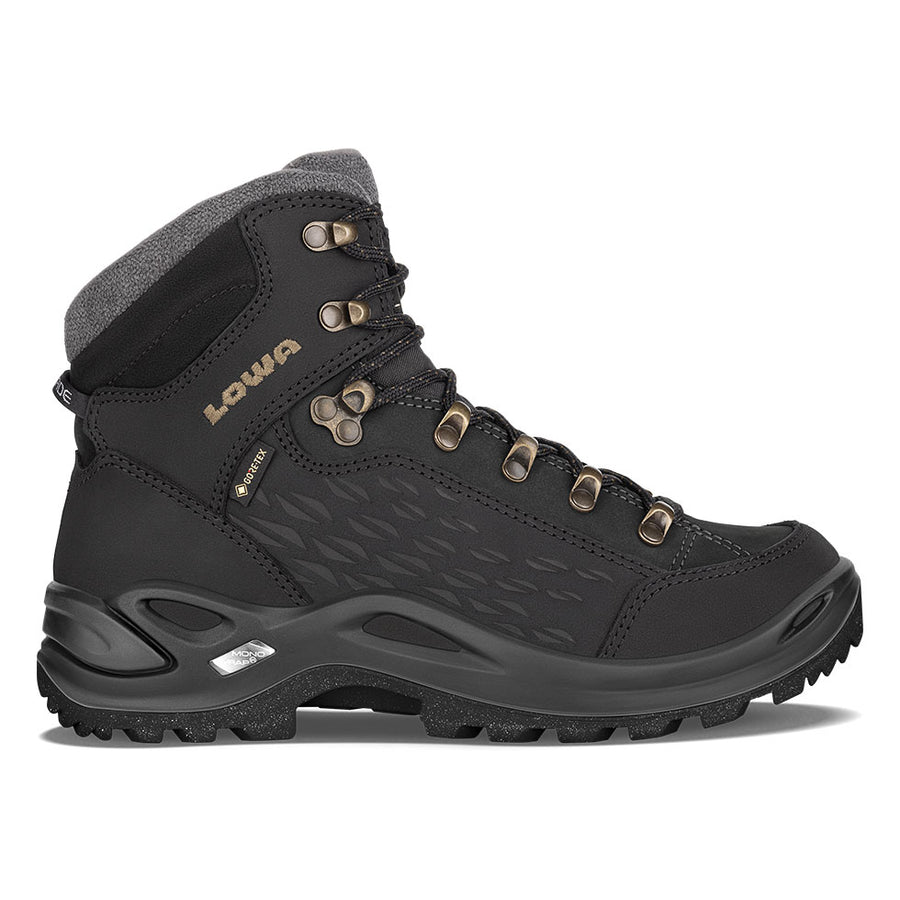 Женские треккинговые ботинки LOWA RENEGADE WARM GTX MID WS, цвет Black/Champagne 
Женские треккинговые ботинки LOWA RENEGADE WARM GTX MID WS, цвет Black/Champagne