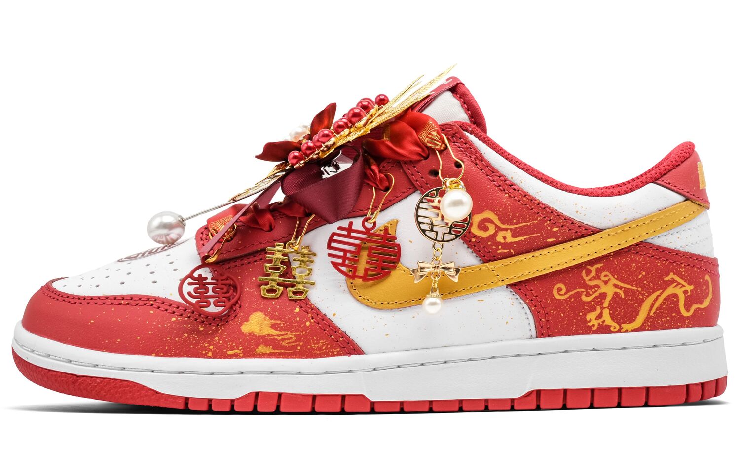 Nike Кроссовки для скейтбординга Dunk Auspicious Dragon And Phoenix с амортизацией, износостойкие, низкие, унисекс, красно-золотые
Nike Кроссовки для скейтбординга Dunk Auspicious Dragon And Phoenix с амортизацией, износостойкие, низкие, унисекс, красно-золотые