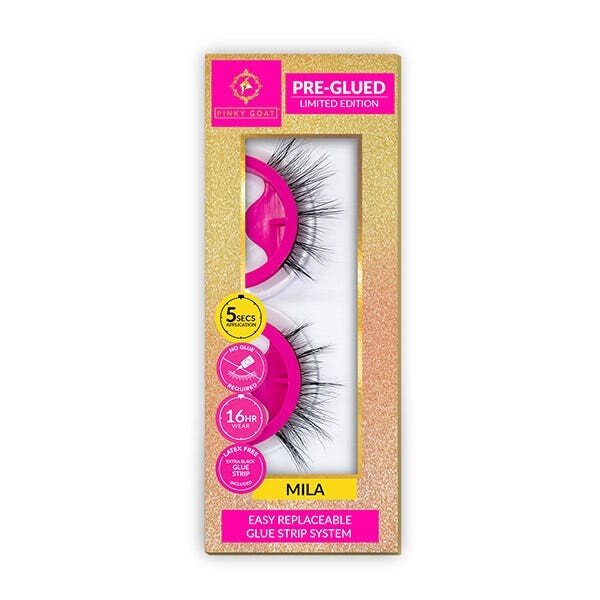 Предварительно приклеенные накладные ресницы Mila 1 шт Pinky Goat
Предварительно приклеенные накладные ресницы Mila 1 шт Pinky Goat