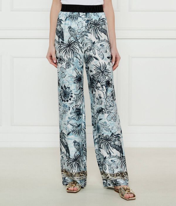 Брюки Flare fit Just Cavalli, мультиколор 
Брюки Flare fit Just Cavalli, мультиколор