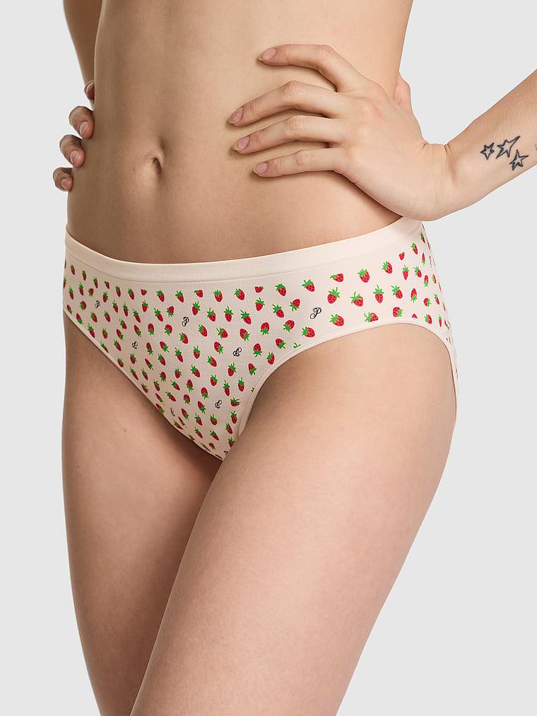 Бесшовные трусики-бикини Pink, smooth winter white strawberry print
Бесшовные трусики-бикини Pink, smooth winter white strawberry print