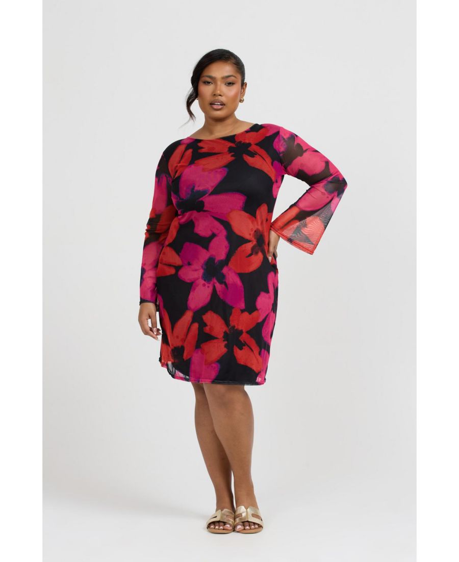 Женское мини-платье с ярким цветочным принтом FASHION-SZN CURVE, Pink
Женское мини-платье с ярким цветочным принтом FASHION-SZN CURVE, Pink