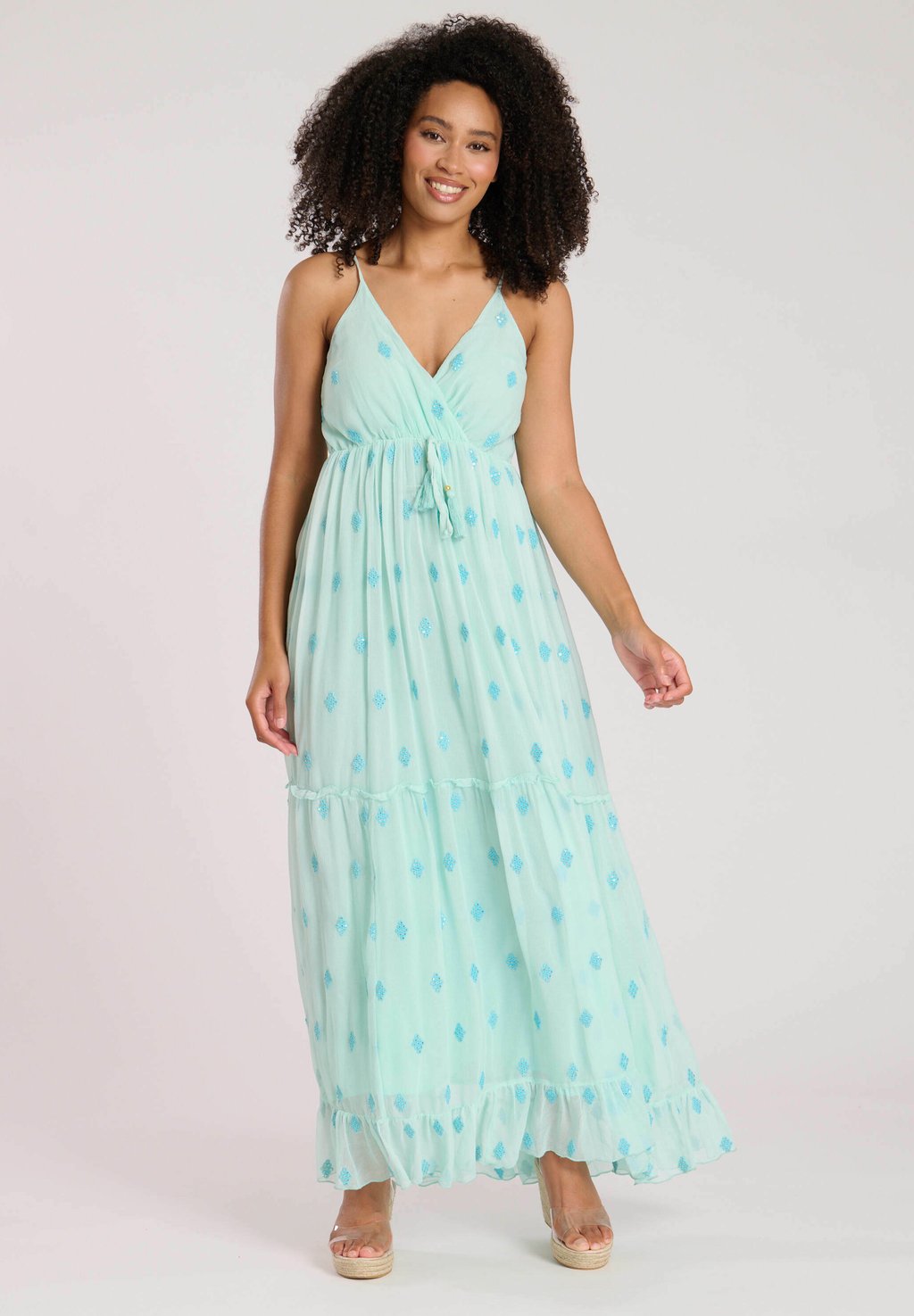 Длинное платье SEQUIN DETAIL South Beach, мятный
Длинное платье SEQUIN DETAIL South Beach, мятный