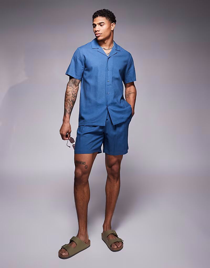 Пляжные шорты South Beach на завязках темно-синего цвета
Пляжные шорты South Beach на завязках темно-синего цвета