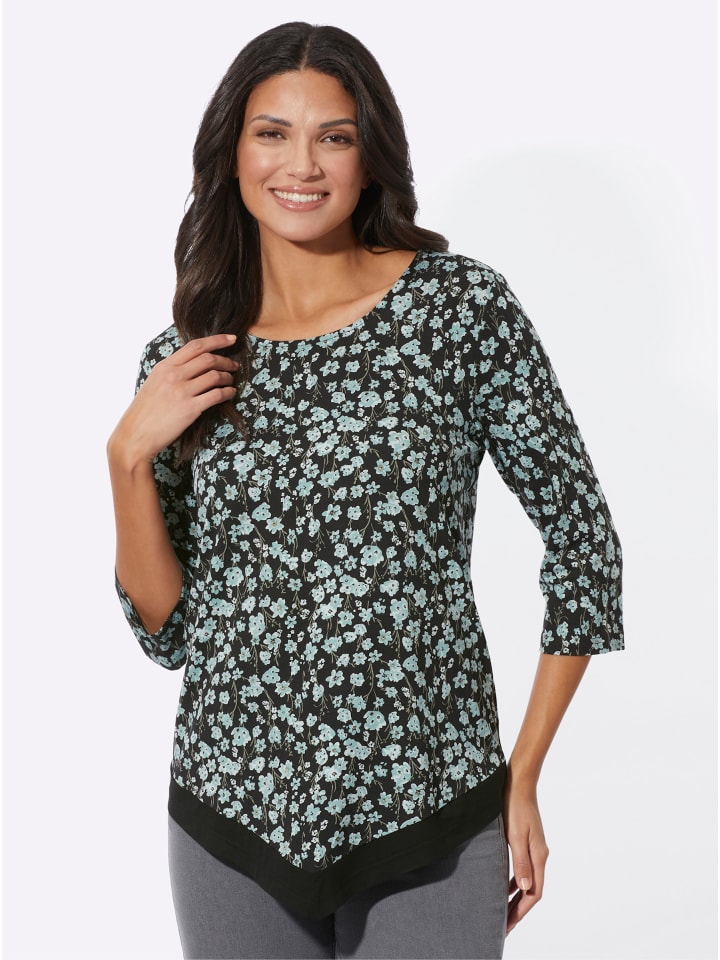 Рубашка с рукавами 3/4, черного цвета с шалфейным принтом Sieh an!
Рубашка с рукавами 3/4, черного цвета с шалфейным принтом Sieh an!