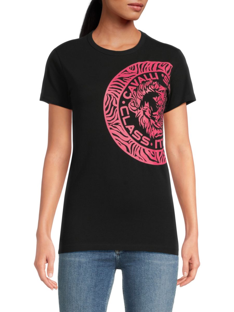 Футболка с графическим логотипом Roberto Cavalli, цвет Black Pink
Футболка с графическим логотипом Roberto Cavalli, цвет Black Pink