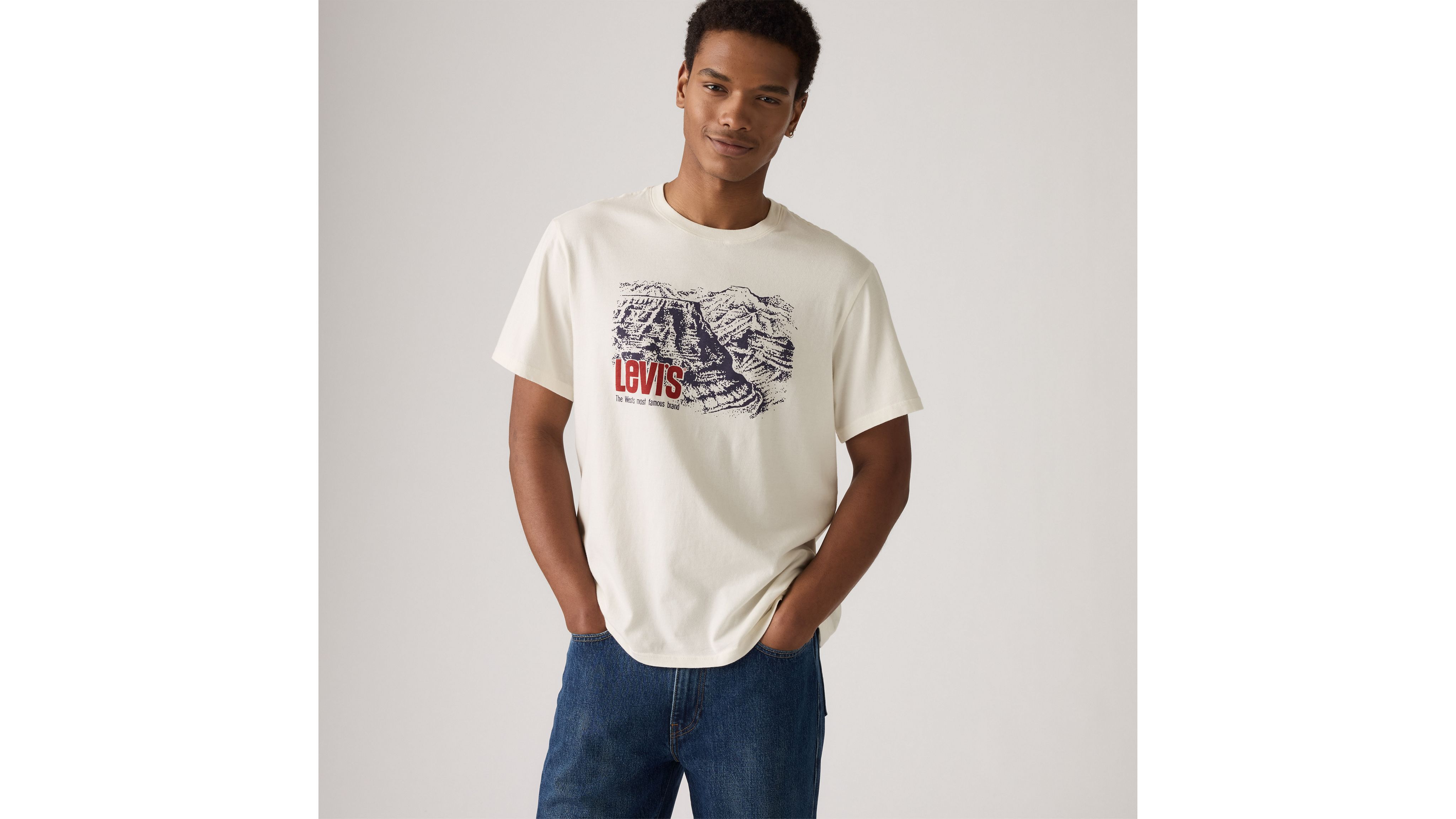 Футболка свободного кроя с короткими рукавами и принтом Levi's, The West Egret - White
Футболка свободного кроя с короткими рукавами и принтом Levi's, The West Egret - White