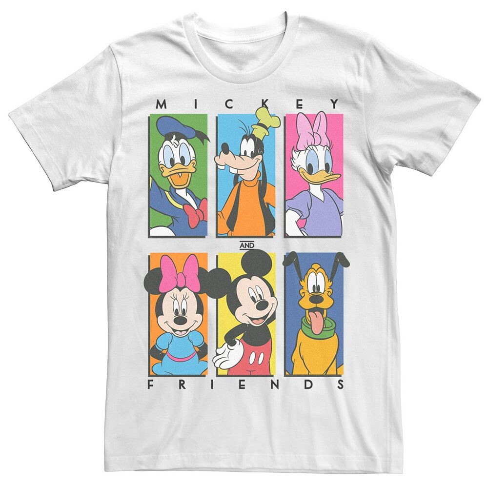 Красная мужская футболка с изображением Микки и друзей Disney's Licensed Character, белый 
Красная мужская футболка с изображением Микки и друзей Disney's Licensed Character, белый