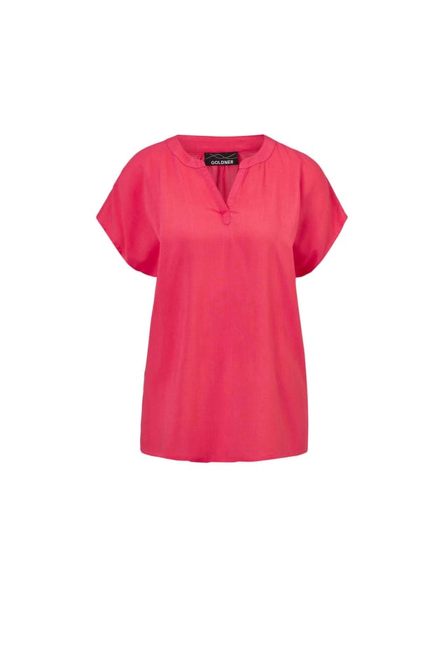 Короткий размер: блузка с вырезом-туникой Goldner, розовый
Короткий размер: блузка с вырезом-туникой Goldner, розовый