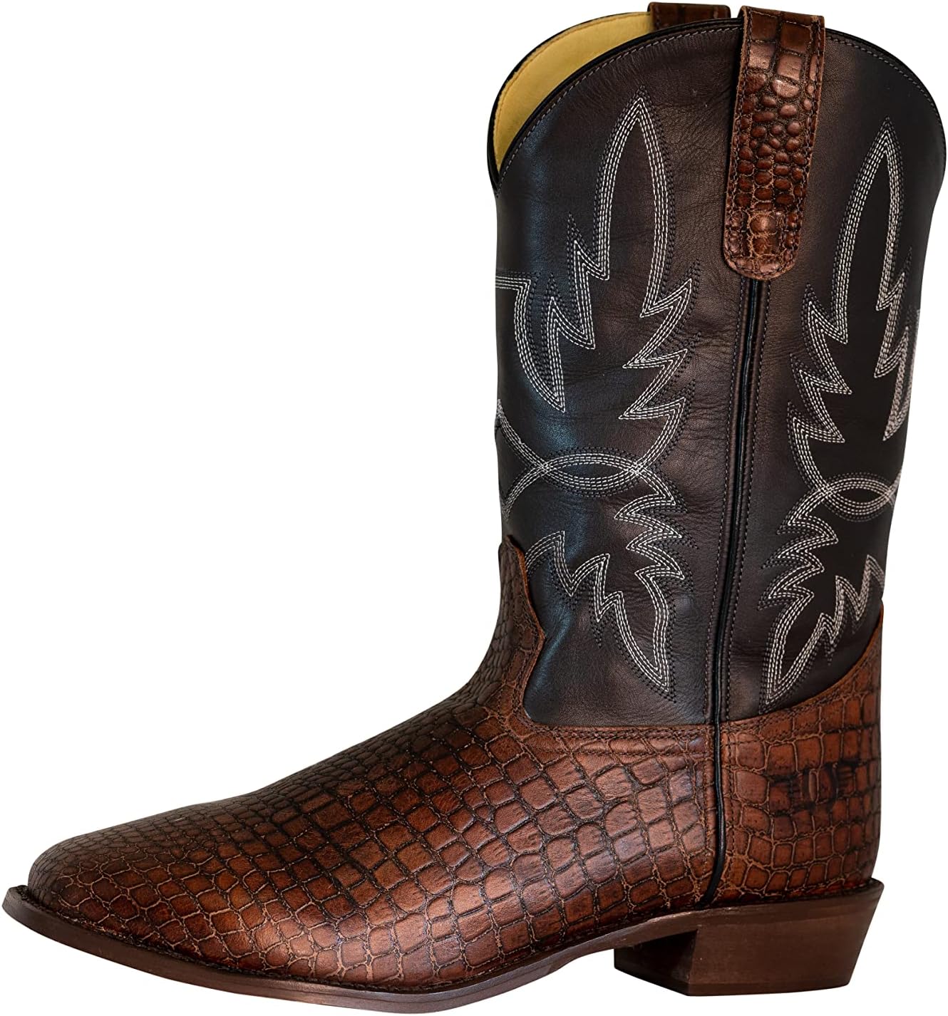 Мужские вестерн-бутсы TuffRider Grant из кожи с рисунком под крокодила с широкой квадратной носовой частью, Undefined
Мужские вестерн-бутсы TuffRider Grant из кожи с рисунком под крокодила с широкой квадратной носовой частью, Undefined