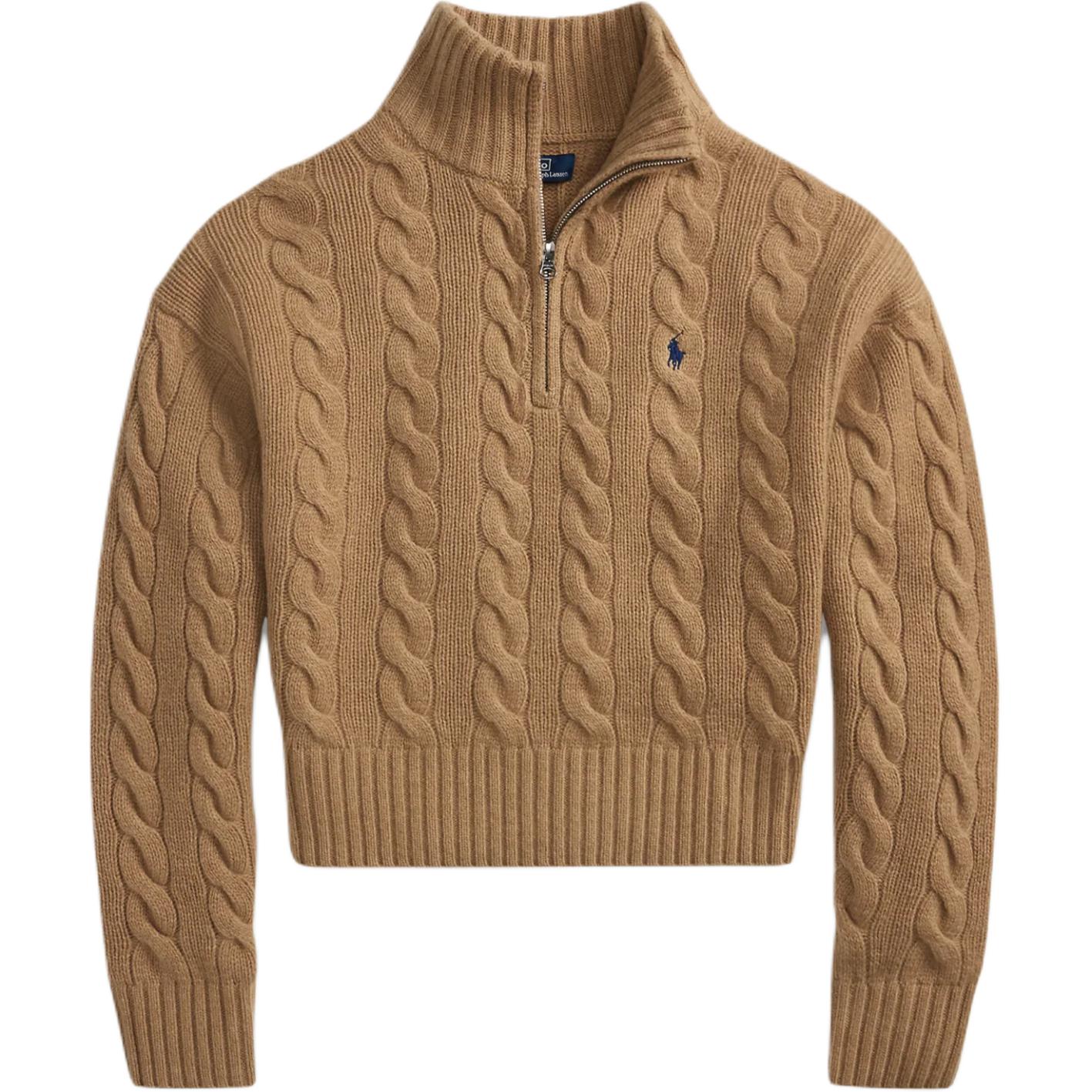 Polo Ralph Lauren Кабельная вязка свитер с высоким воротником
Polo Ralph Lauren Кабельная вязка свитер с высоким воротником