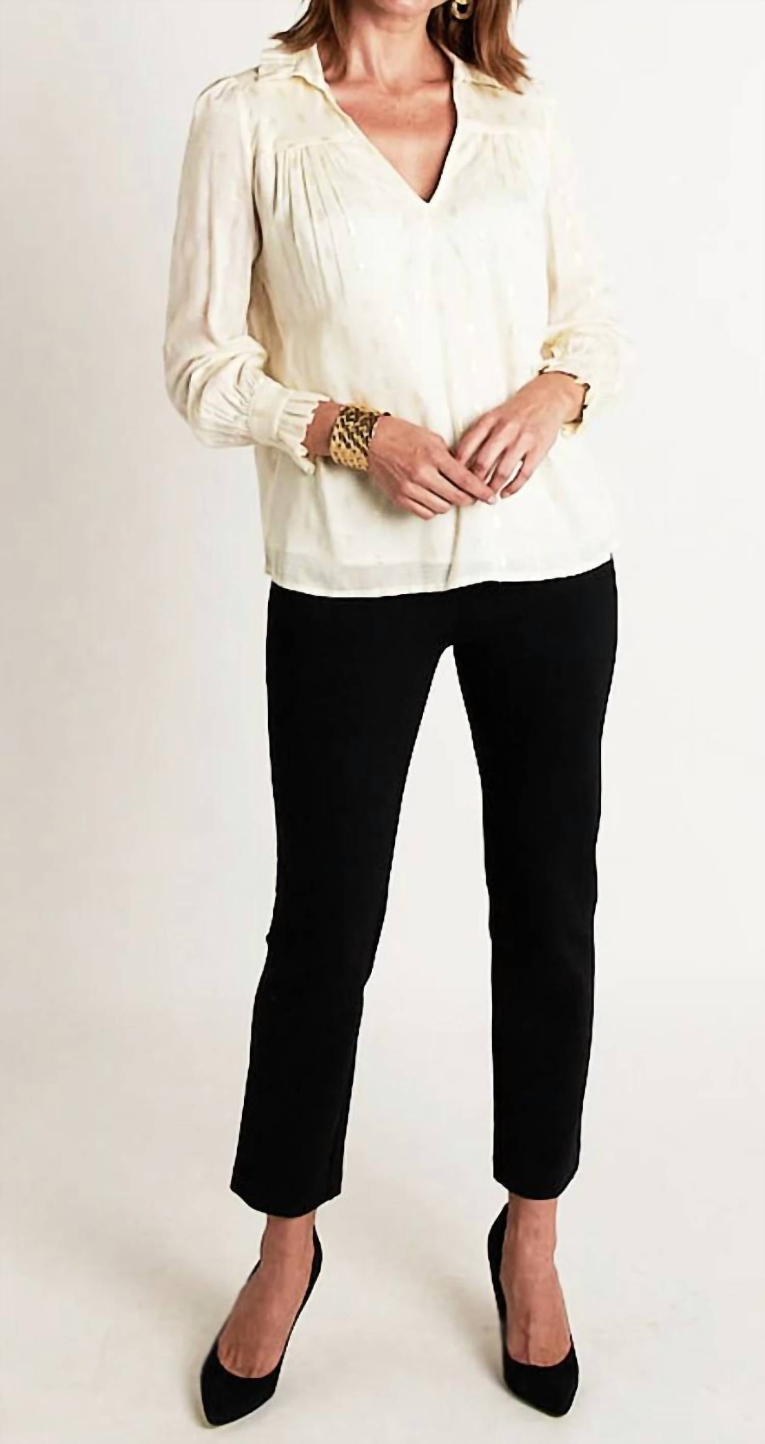 Блуза Aspen в кремовый горошек CK BRADLEY
Блуза Aspen в кремовый горошек CK BRADLEY