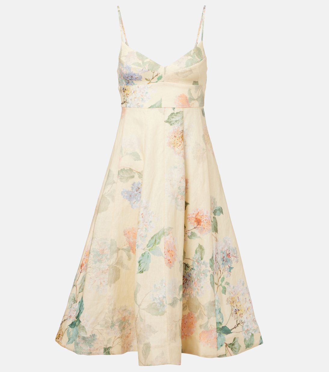 Освежающее льняное платье миди Zimmermann, Lemon Hydrangea
Освежающее льняное платье миди Zimmermann, Lemon Hydrangea