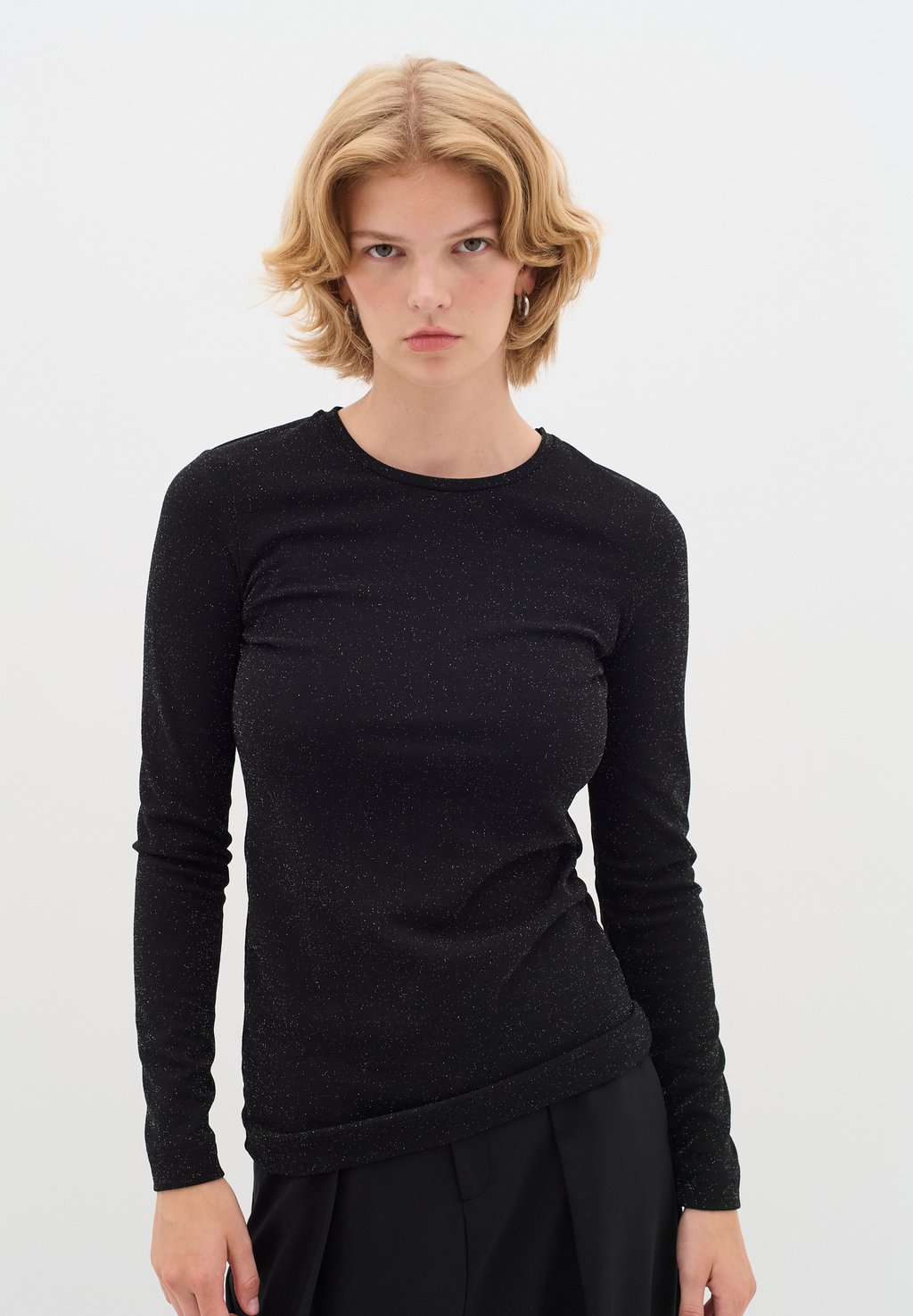 Топ с длинными рукавами InWear, черный 
Топ с длинными рукавами InWear, черный