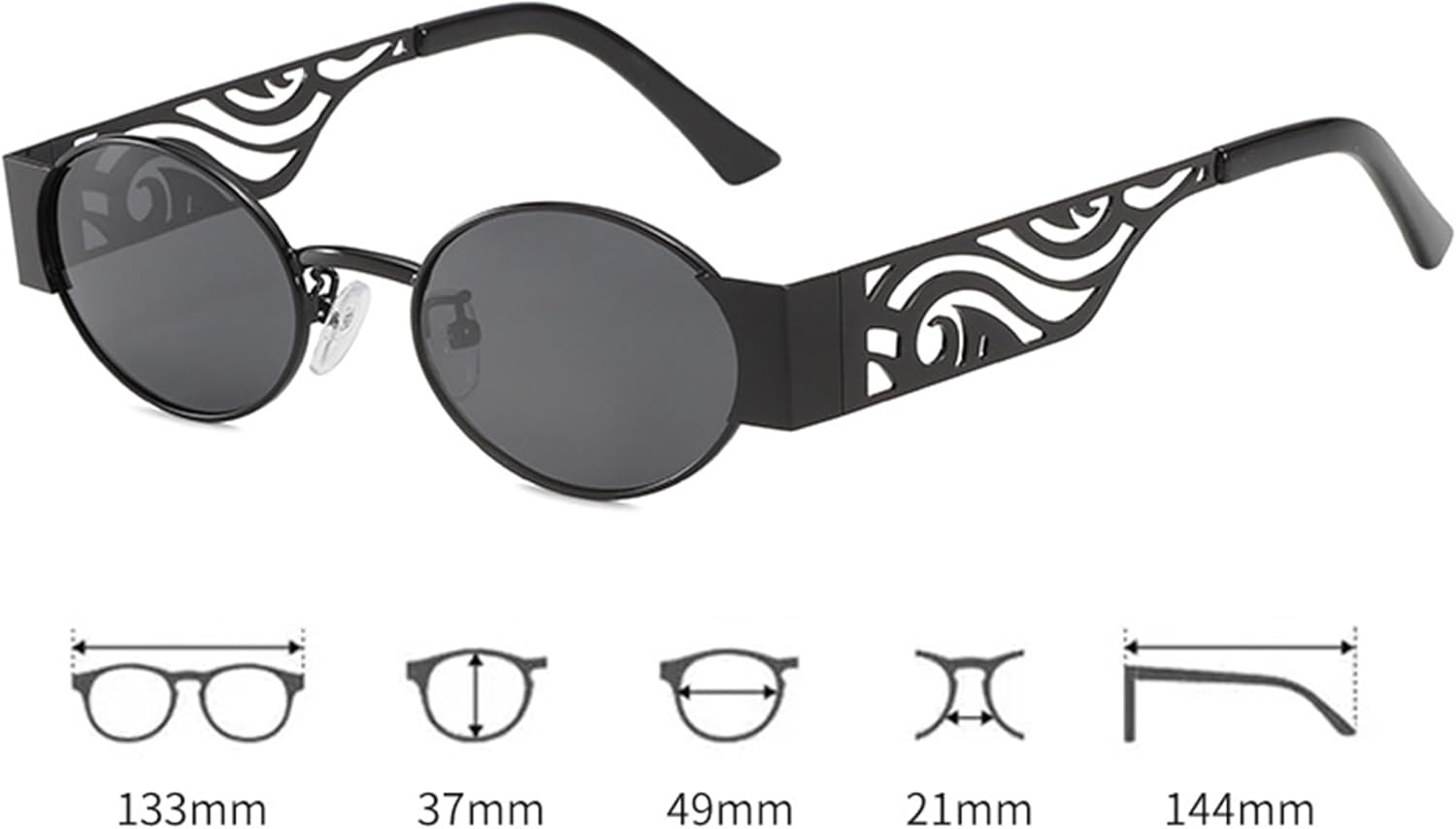 Солнцезащитные очки Bullabulling в стиле ретро, маленькие овальные, для женщин и мужчин, 90-е годы, металлическая оправа, защита от УФ-излучения UV400, модный панк-стиль, Gold/Black
Солнцезащитные очки Bullabulling в стиле ретро, маленькие овальные, для женщин и мужчин, 90-е годы, металлическая оправа, защита от УФ-излучения UV400, модный панк-стиль, Gold/Black