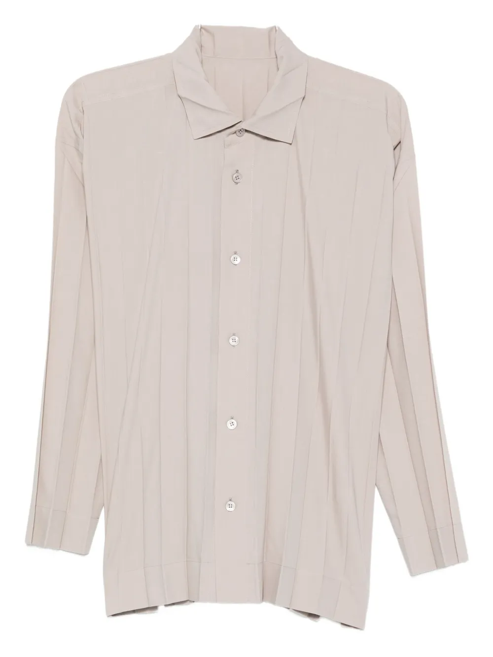 Плиссированная рубашка на пуговицах Homme Plissé Issey Miyake, нейтральный
Плиссированная рубашка на пуговицах Homme Plissé Issey Miyake, нейтральный