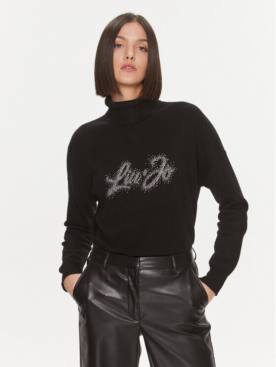 Свитер с высоким воротником обычного кроя Liu Jo, черный
Свитер с высоким воротником обычного кроя Liu Jo, черный