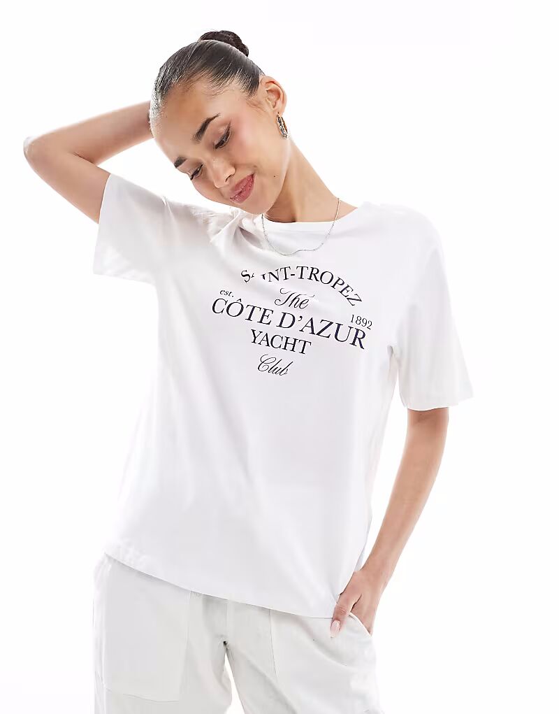 Футболка Pieces cote d'azur с рисунком белого цвета
Футболка Pieces cote d'azur с рисунком белого цвета