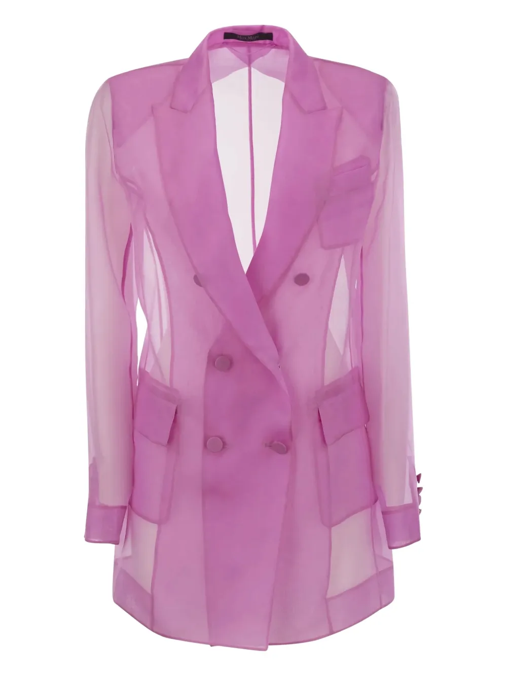 Двубортный шелковый блейзер MAX MARA, розовый
Двубортный шелковый блейзер MAX MARA, розовый