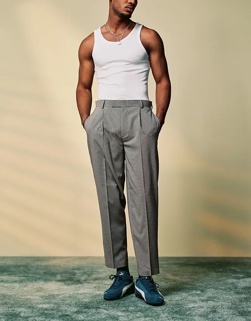 Элегантные зауженные брюки свободного кроя с микротекстурой в каменном цвете ASOS DESIGN
Элегантные зауженные брюки свободного кроя с микротекстурой в каменном цвете ASOS DESIGN