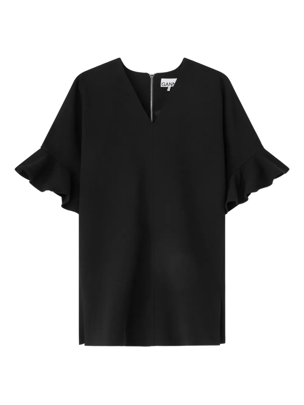 Платье с оборками Ganni, черный
Платье с оборками Ganni, черный