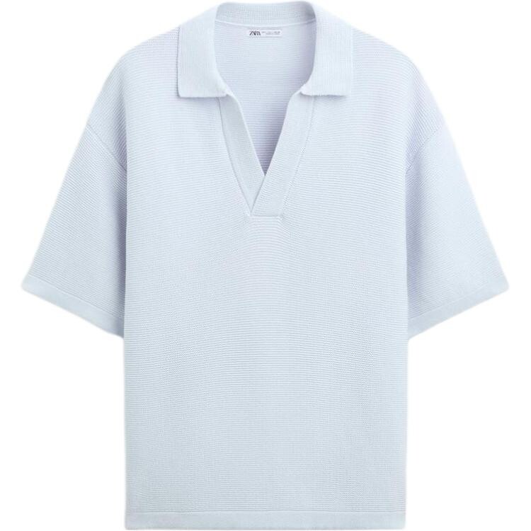 Рубашка поло мужская светло-синяя Zara, светло-голубой
Рубашка поло мужская светло-синяя Zara, светло-голубой