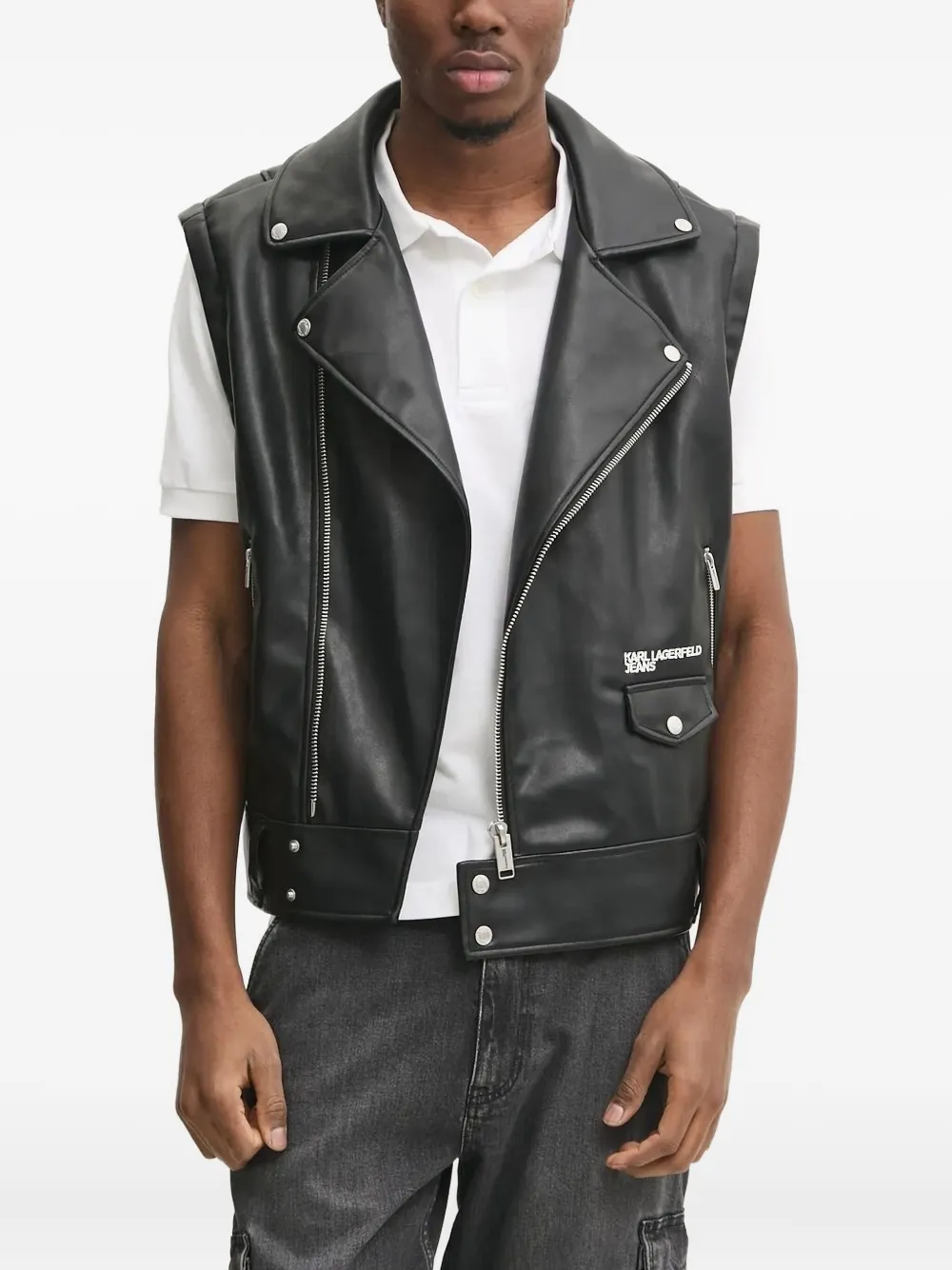 Байкерская куртка без рукавов Karl Lagerfeld Jeans, черный
Байкерская куртка без рукавов Karl Lagerfeld Jeans, черный