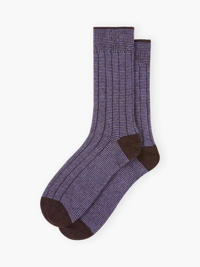 Кашемировые носки в полоску Brora, цвет Malt & Wisteria
Кашемировые носки в полоску Brora, цвет Malt & Wisteria