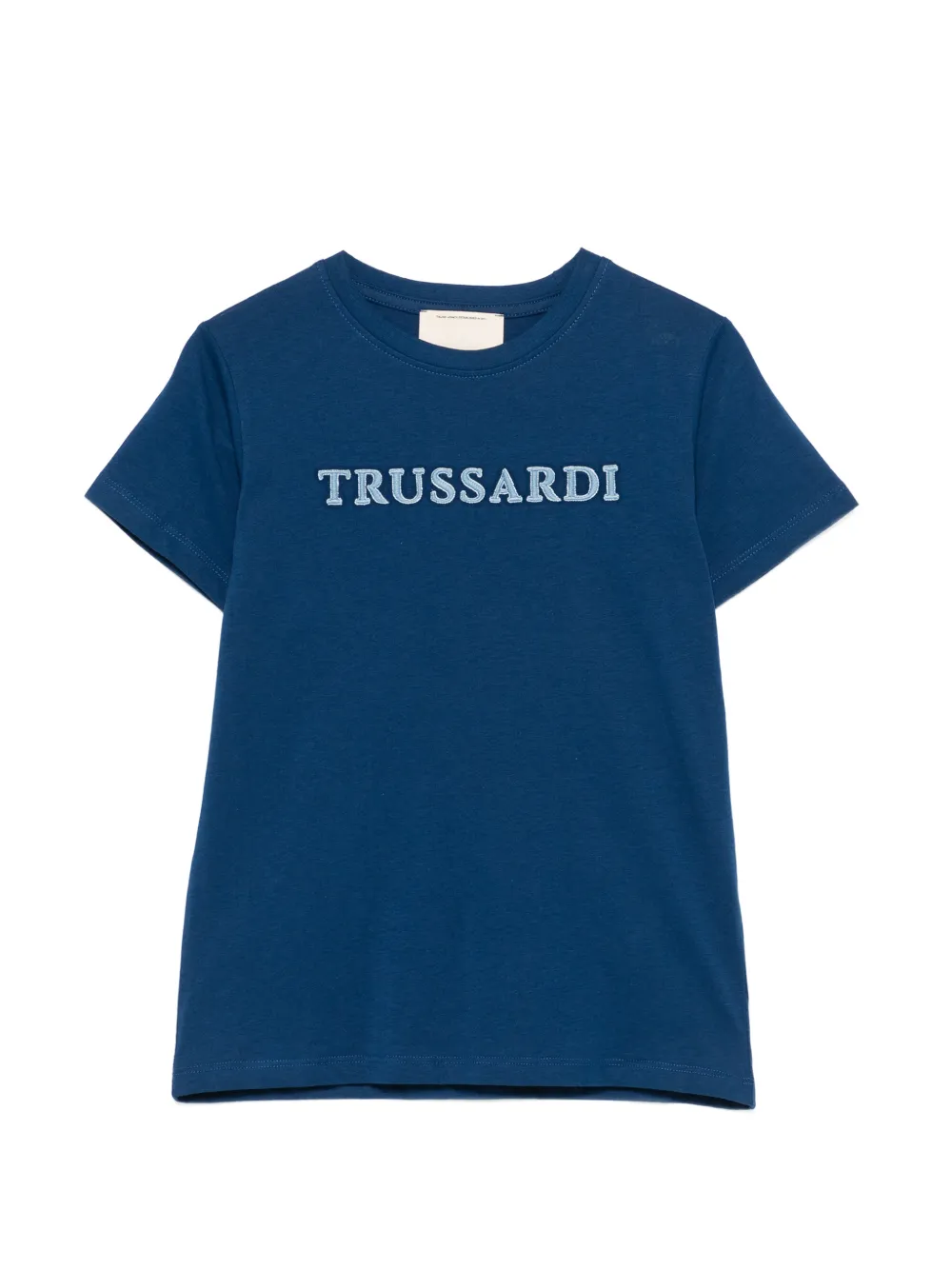 Футболка с вышитым логотипом Trussardi Junior, синий
Футболка с вышитым логотипом Trussardi Junior, синий