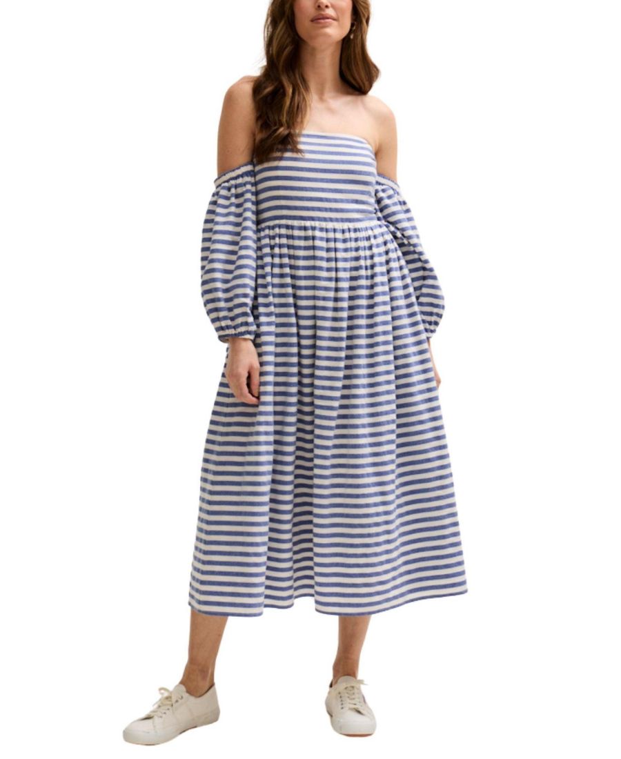 Женское миди-платье Lily and Lionel London Sara Bardot с вырезом на шее Lily and Lionel London, Navy
Женское миди-платье Lily and Lionel London Sara Bardot с вырезом на шее Lily and Lionel London, Navy