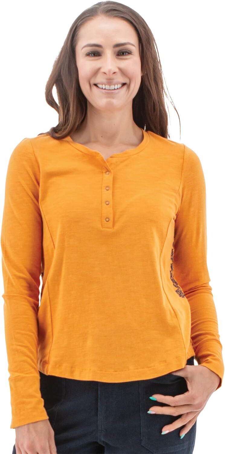 Рубашка Aventura Clothing Willow Henley, цвет Yam
Рубашка Aventura Clothing Willow Henley, цвет Yam