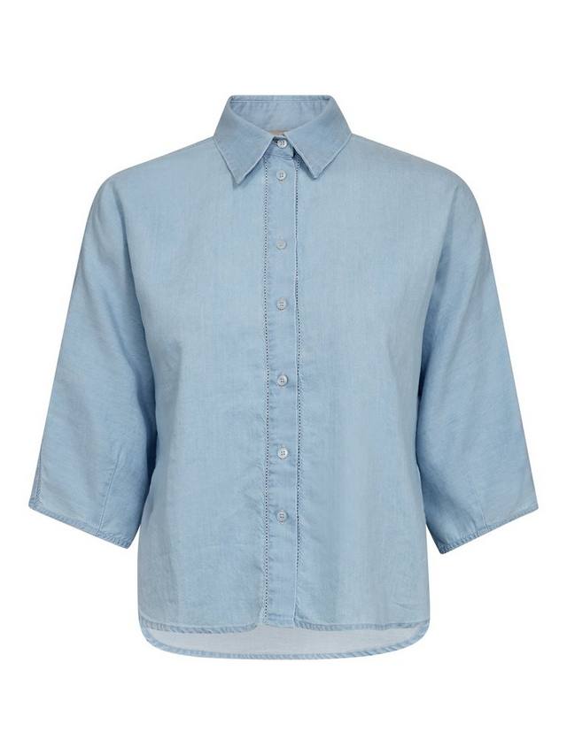 MMAngelina классическая рубашка из льняной смеси деним MOS MOSH
MMAngelina классическая рубашка из льняной смеси деним MOS MOSH