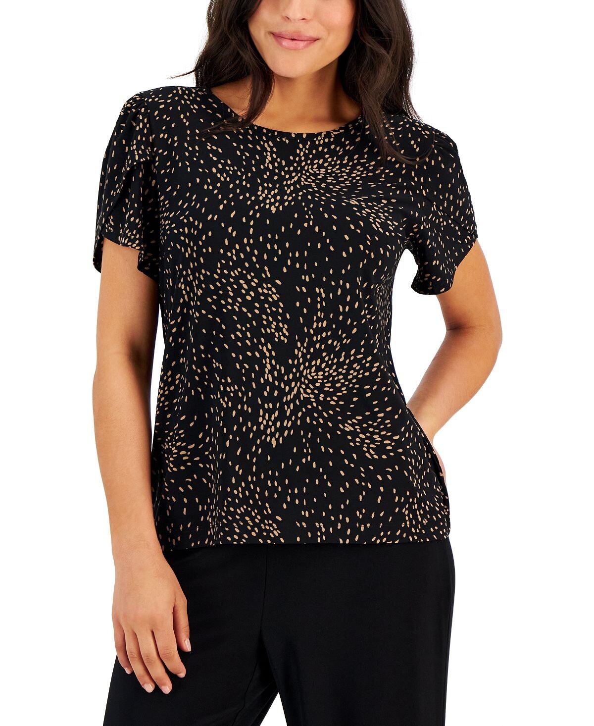 Топ Petite с круглым вырезом и короткими рукавами с принтом AK Anne Klein
Топ Petite с круглым вырезом и короткими рукавами с принтом AK Anne Klein