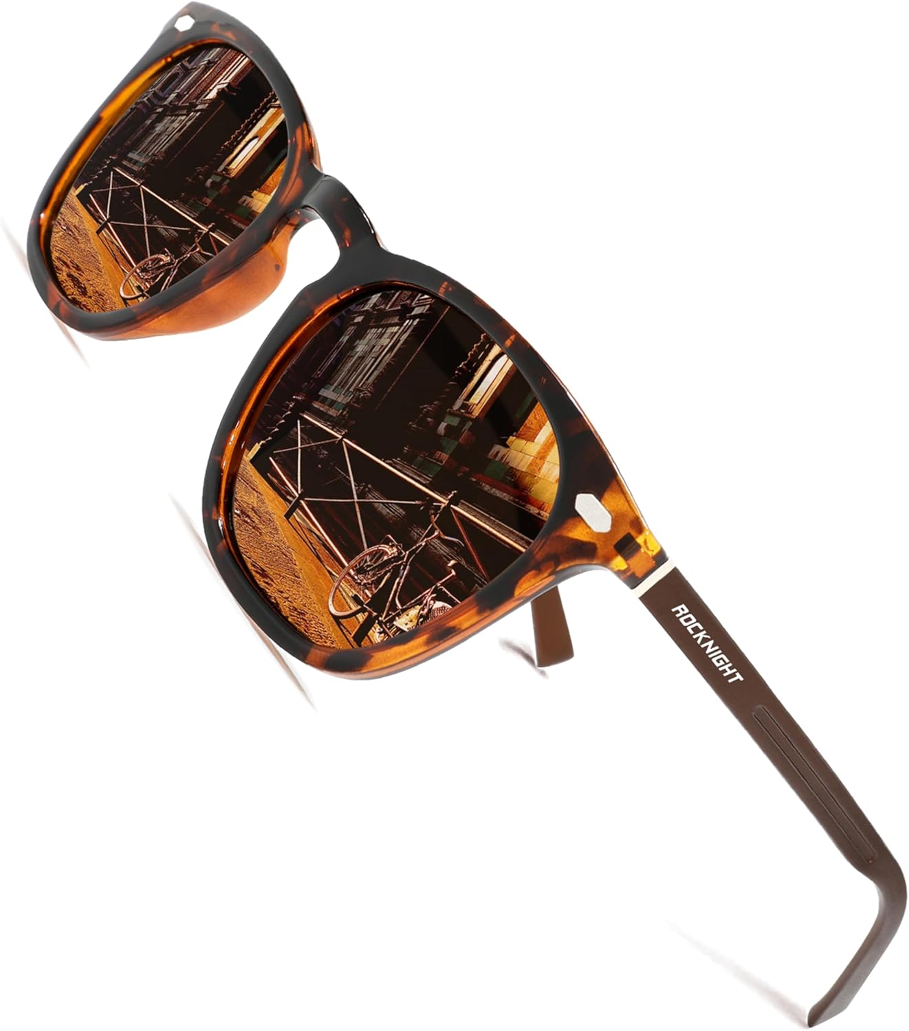 Поляризованные солнцезащитные очки для вождения ROCKNIGHT с защитой UV400, легкая оправа из алюминия и магния, для активного отдыха и повседневной носки, Tortoise Frame/Brown Lens(not Mirrored)
Поляризованные солнцезащитные очки для вождения ROCKNIGHT с защитой UV400, легкая оправа из алюминия и магния, для активного отдыха и повседневной носки, Tortoise Frame/Brown Lens(not Mirrored)