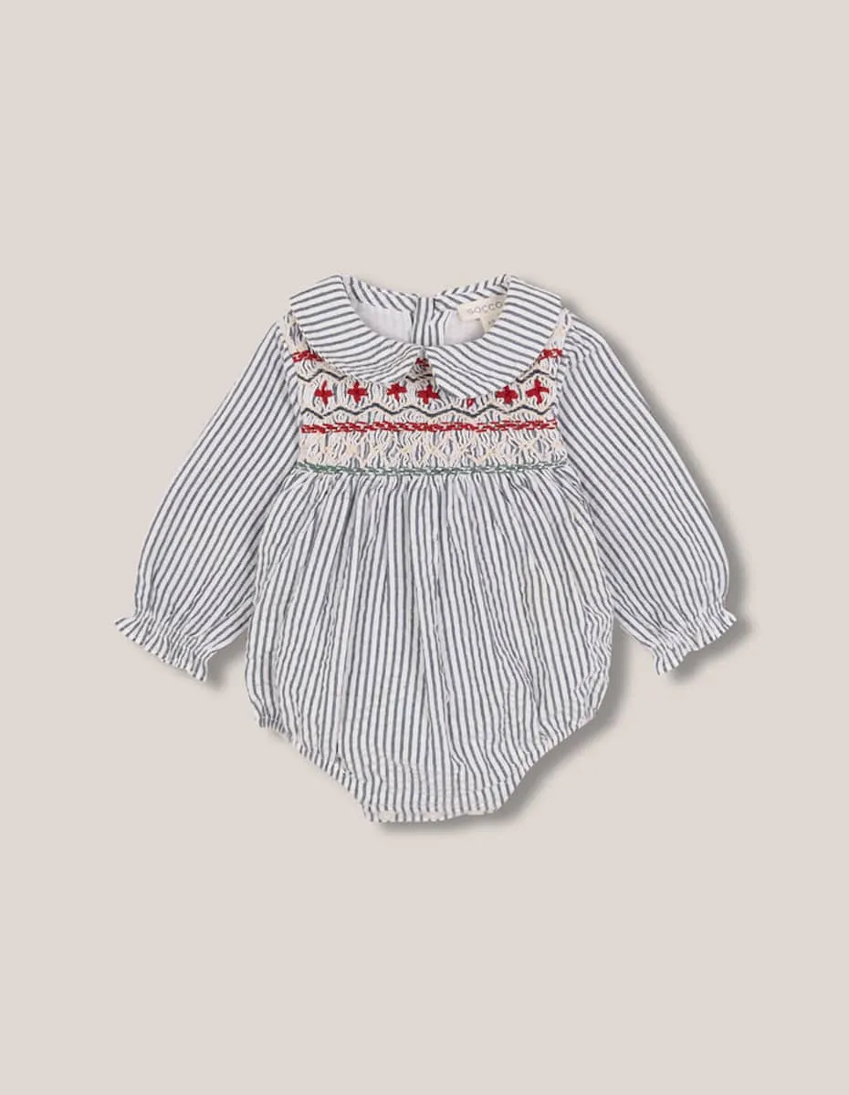 Детский комбинезон с длинными рукавами с ручной вышивкой «улей» Gocco, синий
Детский комбинезон с длинными рукавами с ручной вышивкой «улей» Gocco, синий