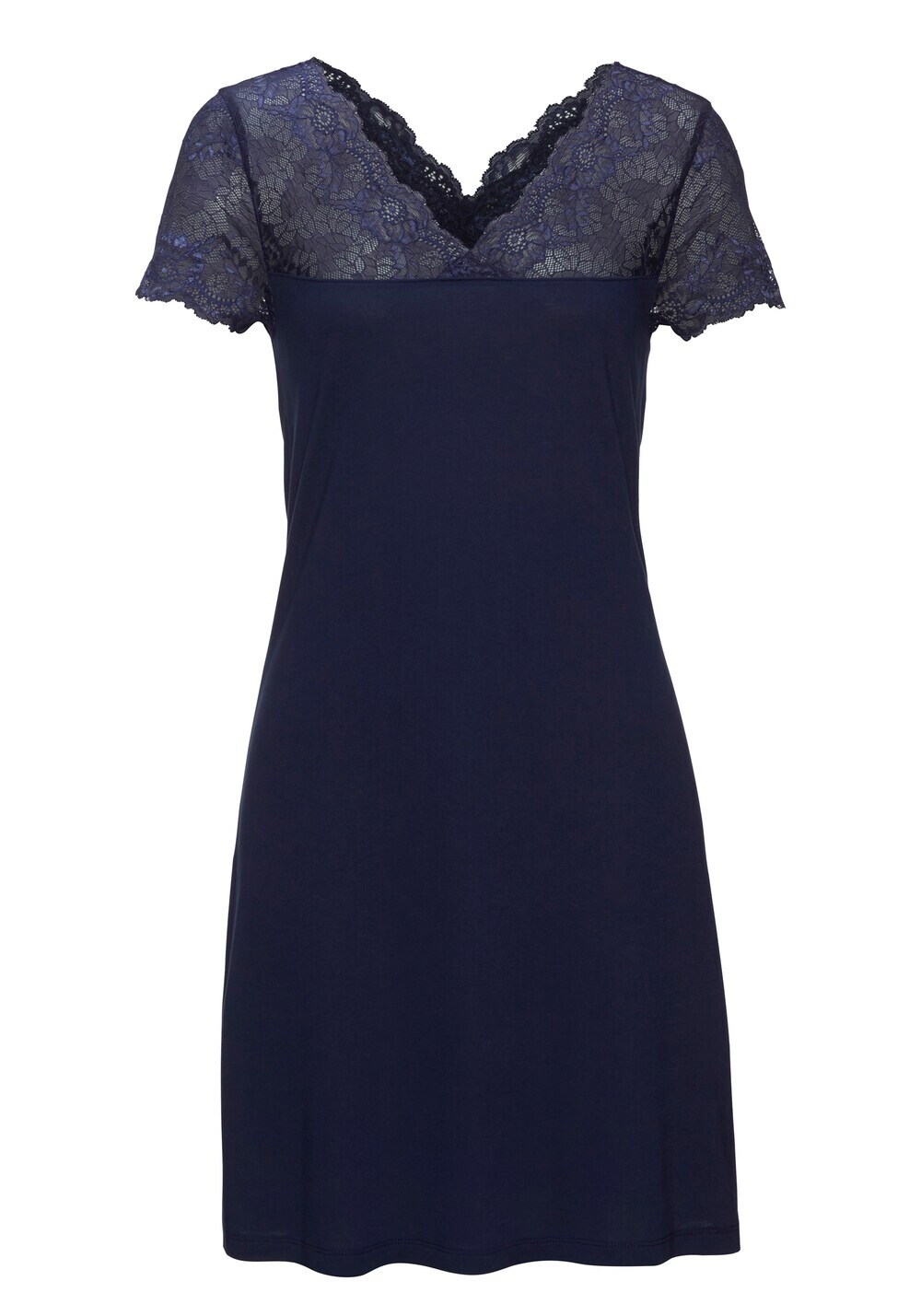 Ночная рубашка Lascana, темно-синий 
Ночная рубашка Lascana, темно-синий