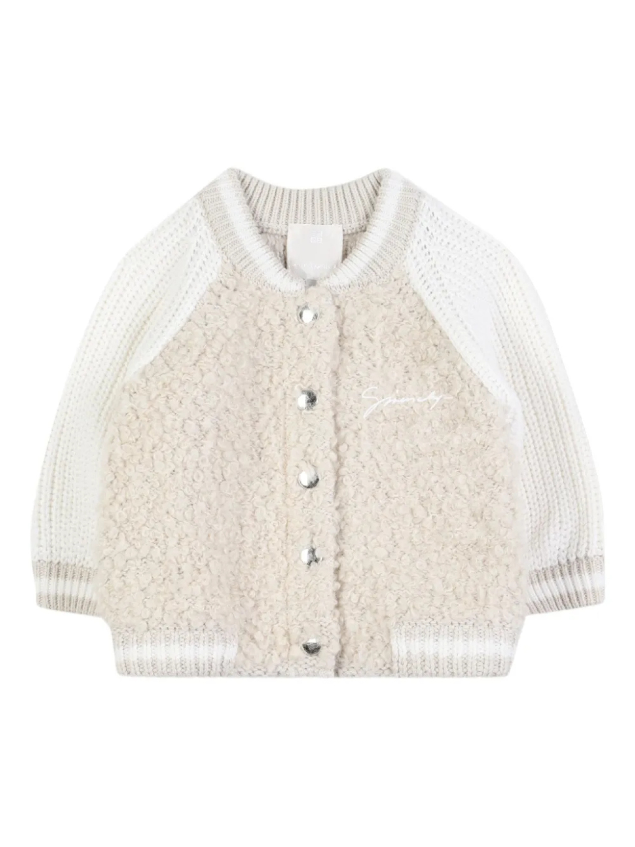 Givenchy Kids фактурный кардиган с рукавами реглан, нейтральный
Givenchy Kids фактурный кардиган с рукавами реглан, нейтральный