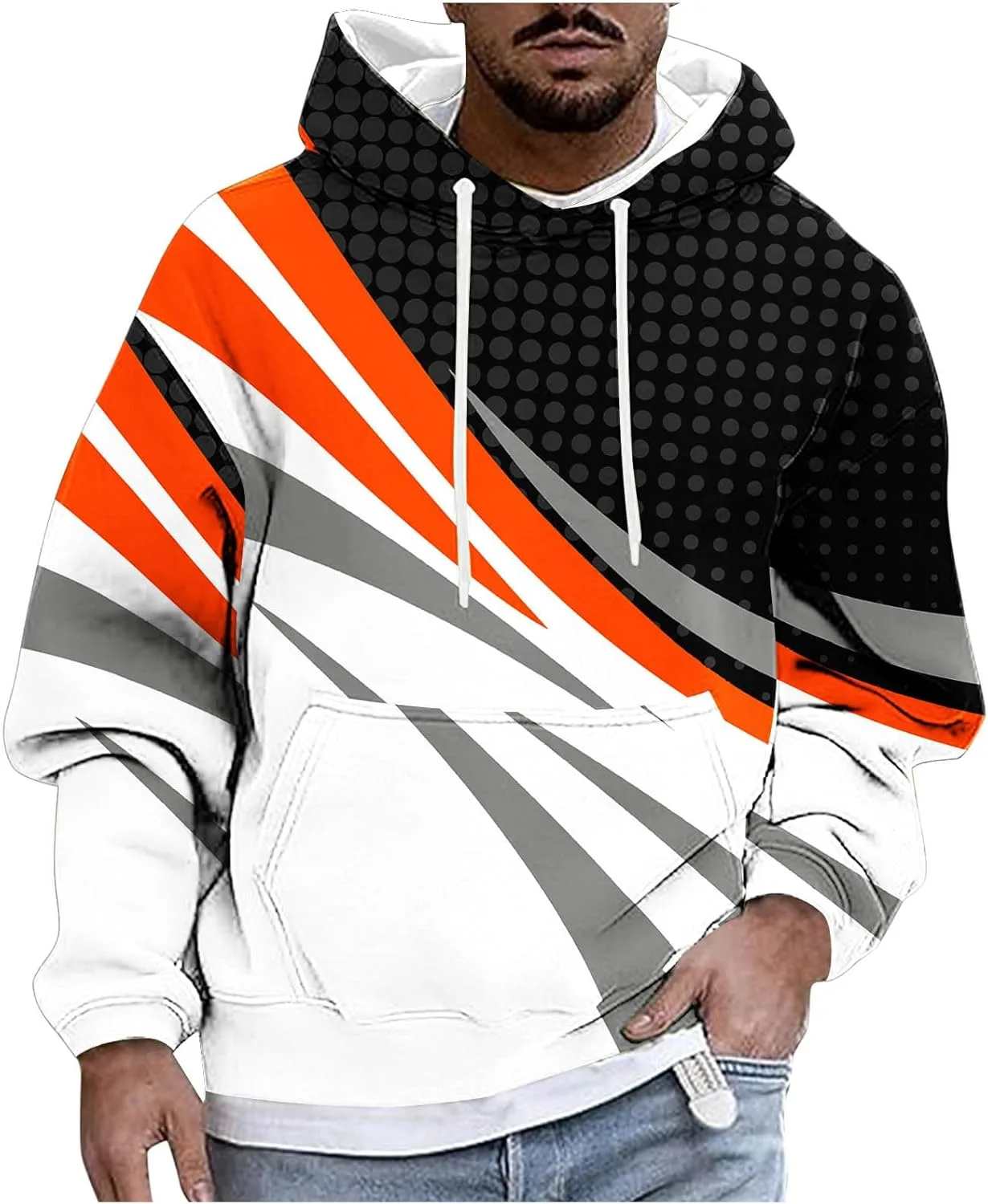 Мужской худи с цветными блоками, мягкий, с длинными рукавами и шнурком OTSANT
Мужской худи с цветными блоками, мягкий, с длинными рукавами и шнурком OTSANT