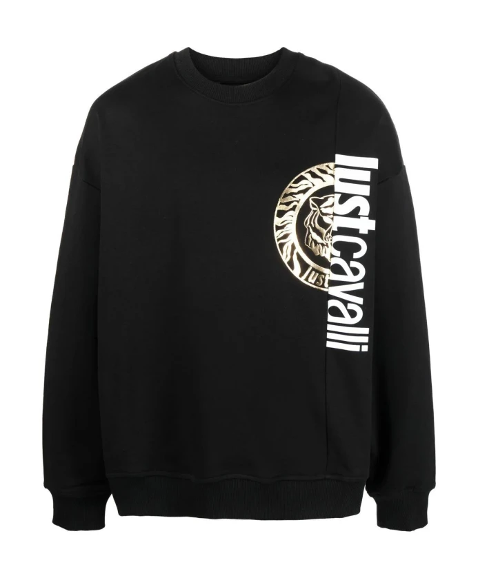 Хлопковая толстовка с круглым логотипом Just Cavalli, черный
Хлопковая толстовка с круглым логотипом Just Cavalli, черный