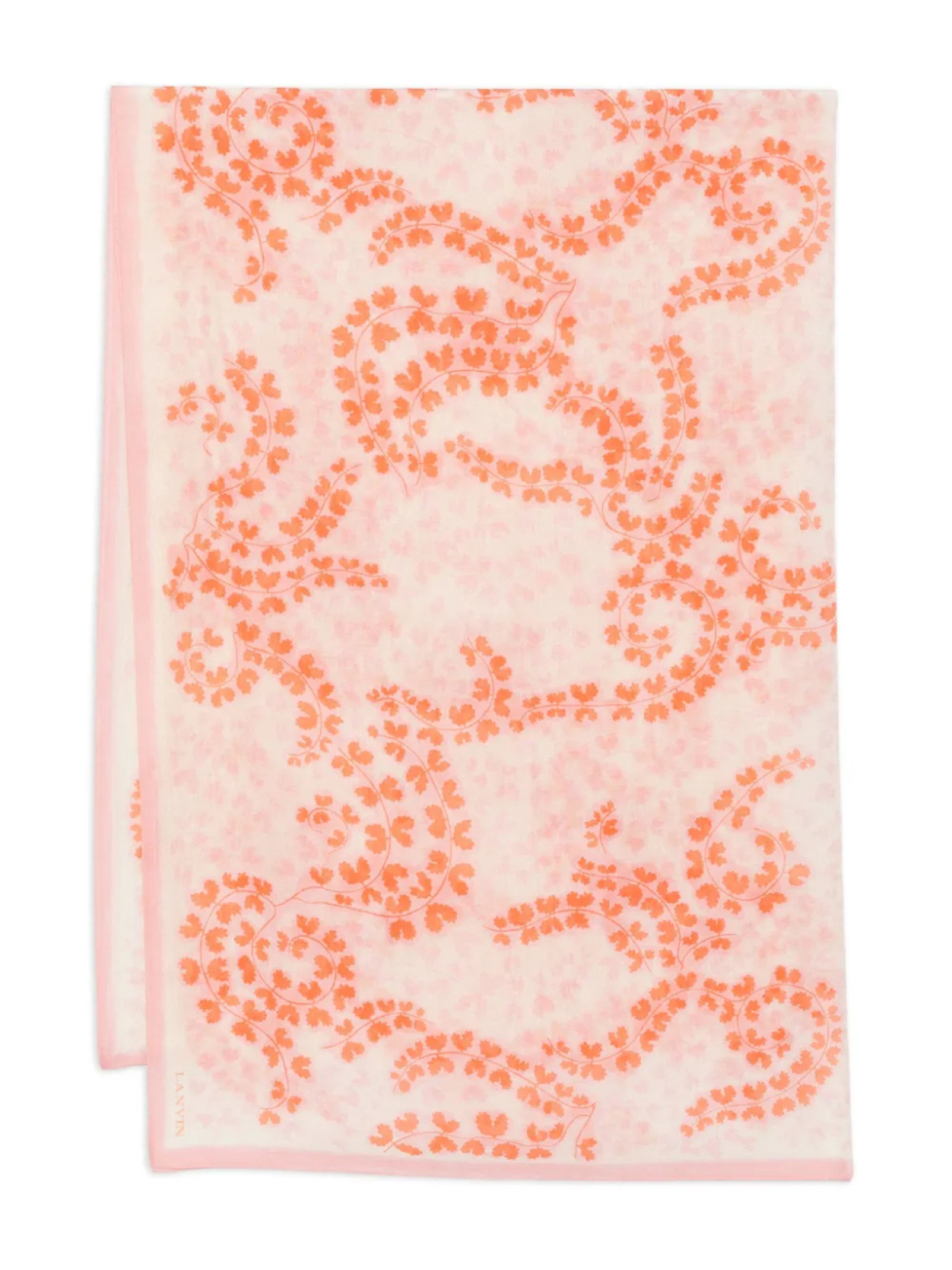 Шелковый шарф с цветочным принтом Lanvin, розовый
Шелковый шарф с цветочным принтом Lanvin, розовый