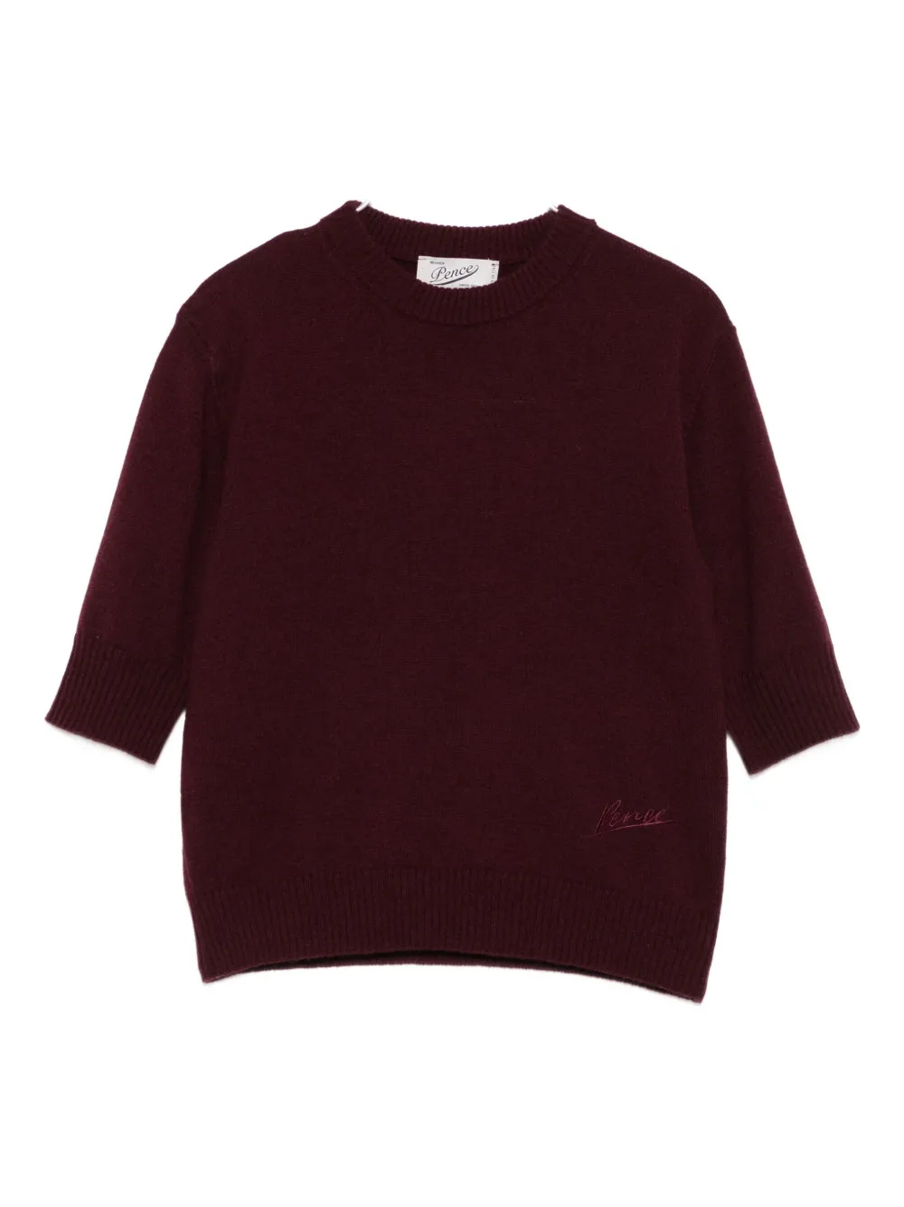 Вязаный топ с вышитым логотипом и круглым вырезом Pence, красный
Вязаный топ с вышитым логотипом и круглым вырезом Pence, красный