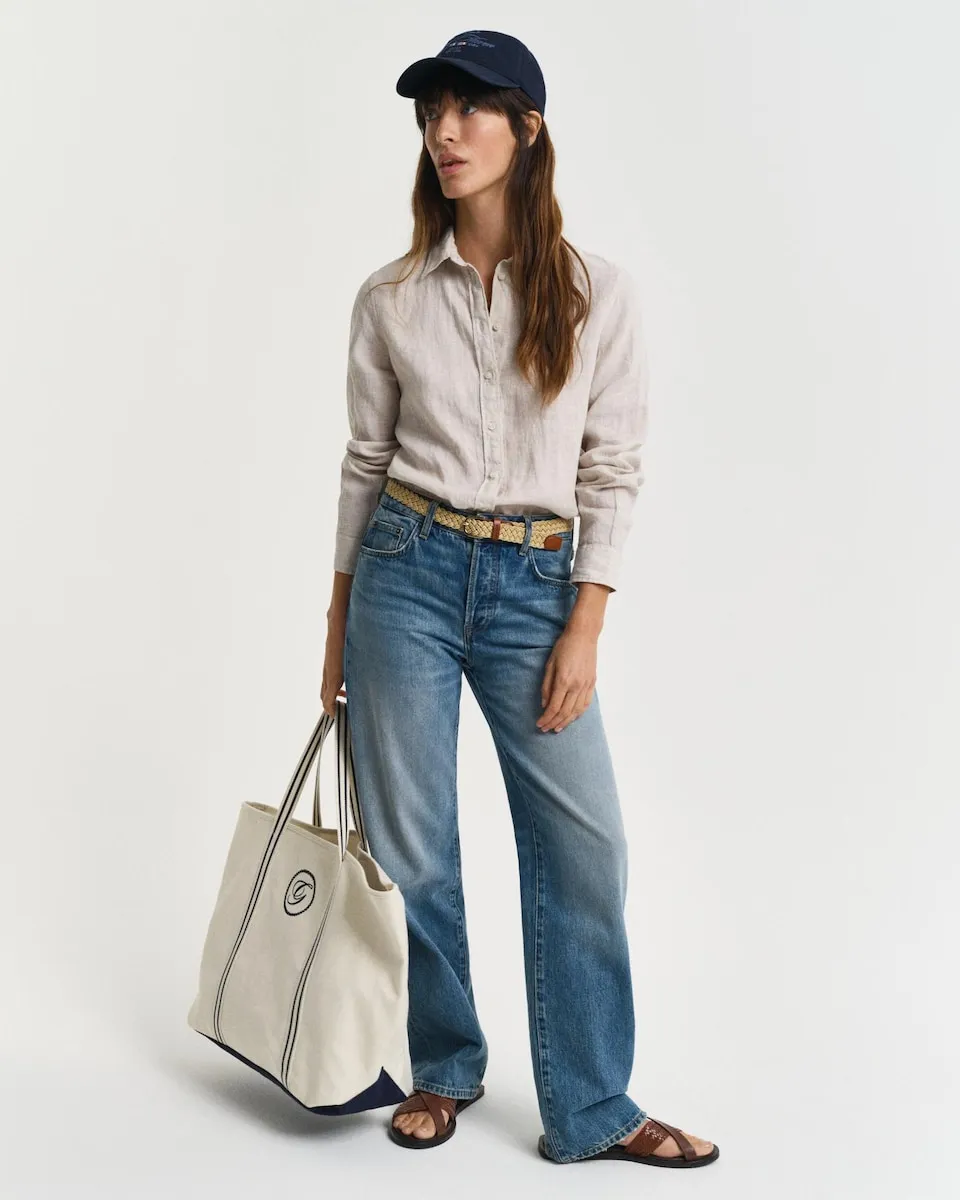 Женская льняная рубашка с длинным рукавом Gant, бежевый
Женская льняная рубашка с длинным рукавом Gant, бежевый