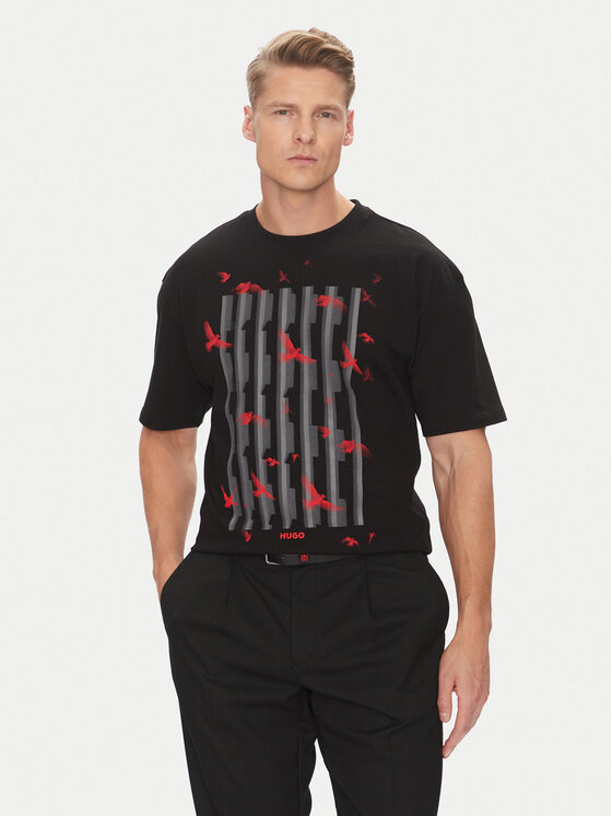 Футболка оверсайз Digraph 50542581 Hugo, черный 
Футболка оверсайз Digraph 50542581 Hugo, черный