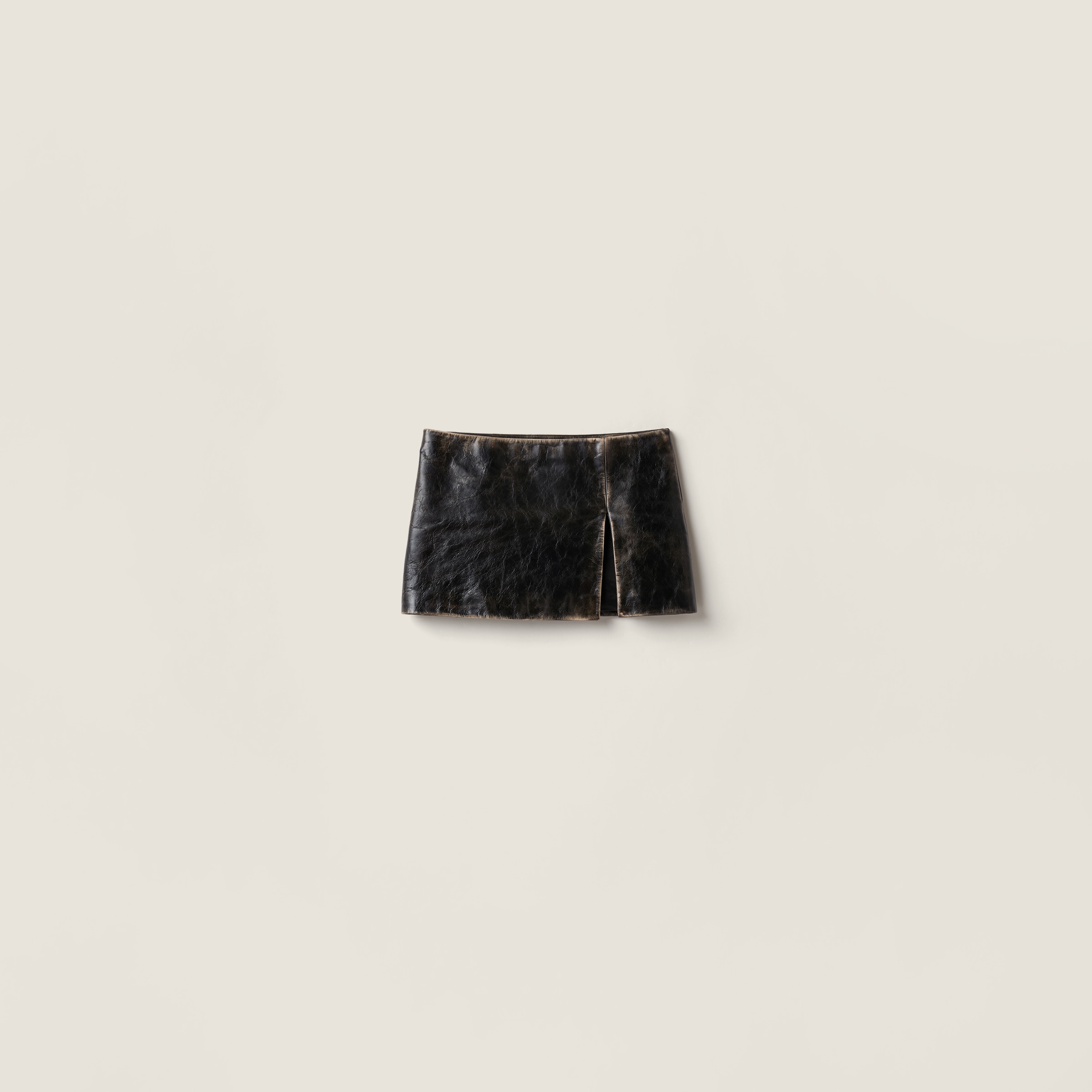 Кожаная мини-юбка MIU MIU, черный
Кожаная мини-юбка MIU MIU, черный