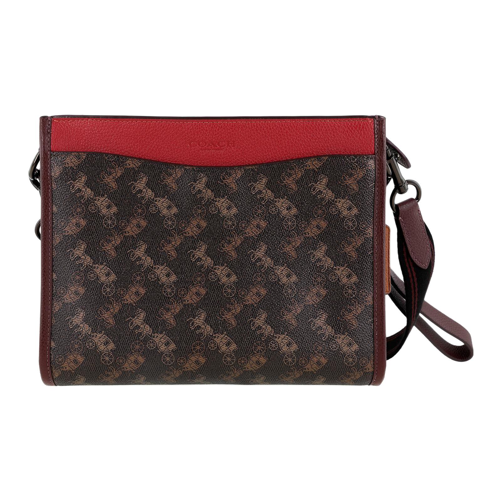 COACH Холщовая сумка с кожаными вставками на руку через плечо среднего размера мужская в темно-коричневом цвете с монограммой
COACH Холщовая сумка с кожаными вставками на руку через плечо среднего размера мужская в темно-коричневом цвете с монограммой