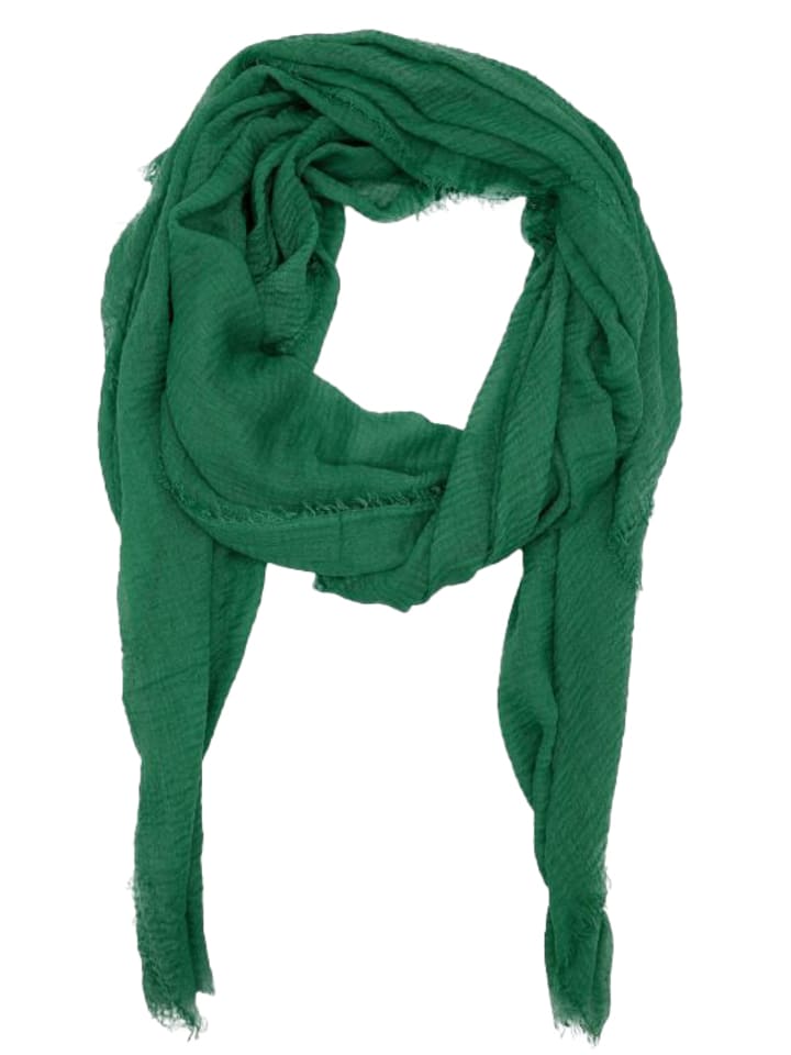 SASSYCLASSY Муслиновый шарф темно-зеленого цвета
SASSYCLASSY Муслиновый шарф темно-зеленого цвета