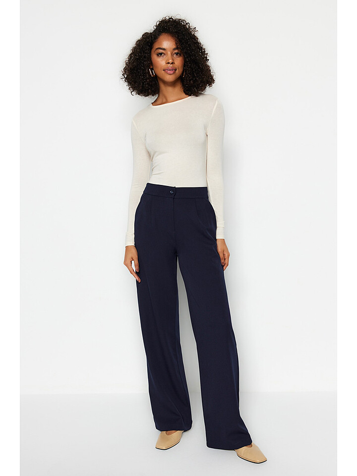 Брюки trendyol Marlenehose, темно-синий
Брюки trendyol Marlenehose, темно-синий