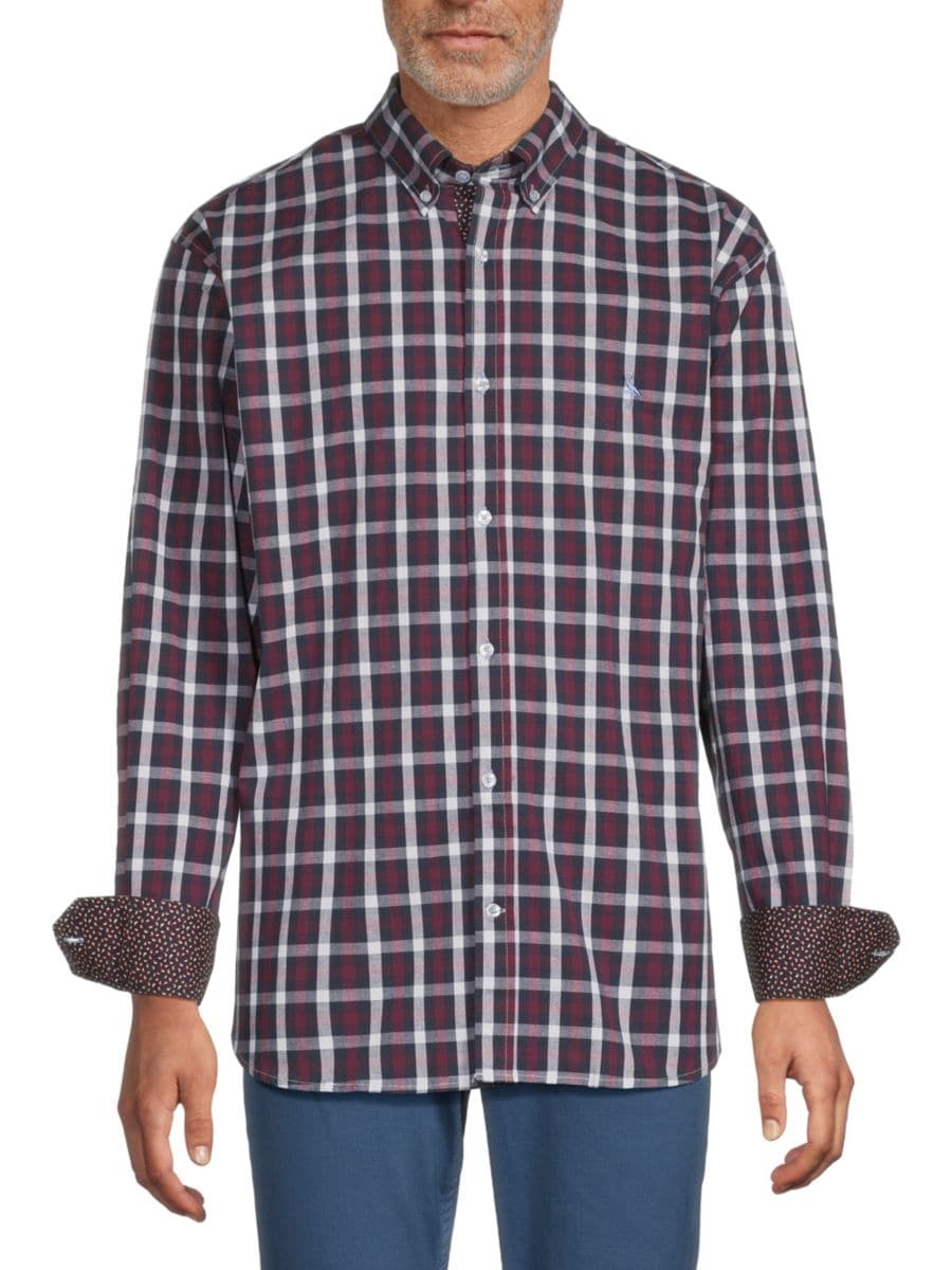 Рубашка в клетку с длинным рукавом TailorByrd, бордовый
Рубашка в клетку с длинным рукавом TailorByrd, бордовый
